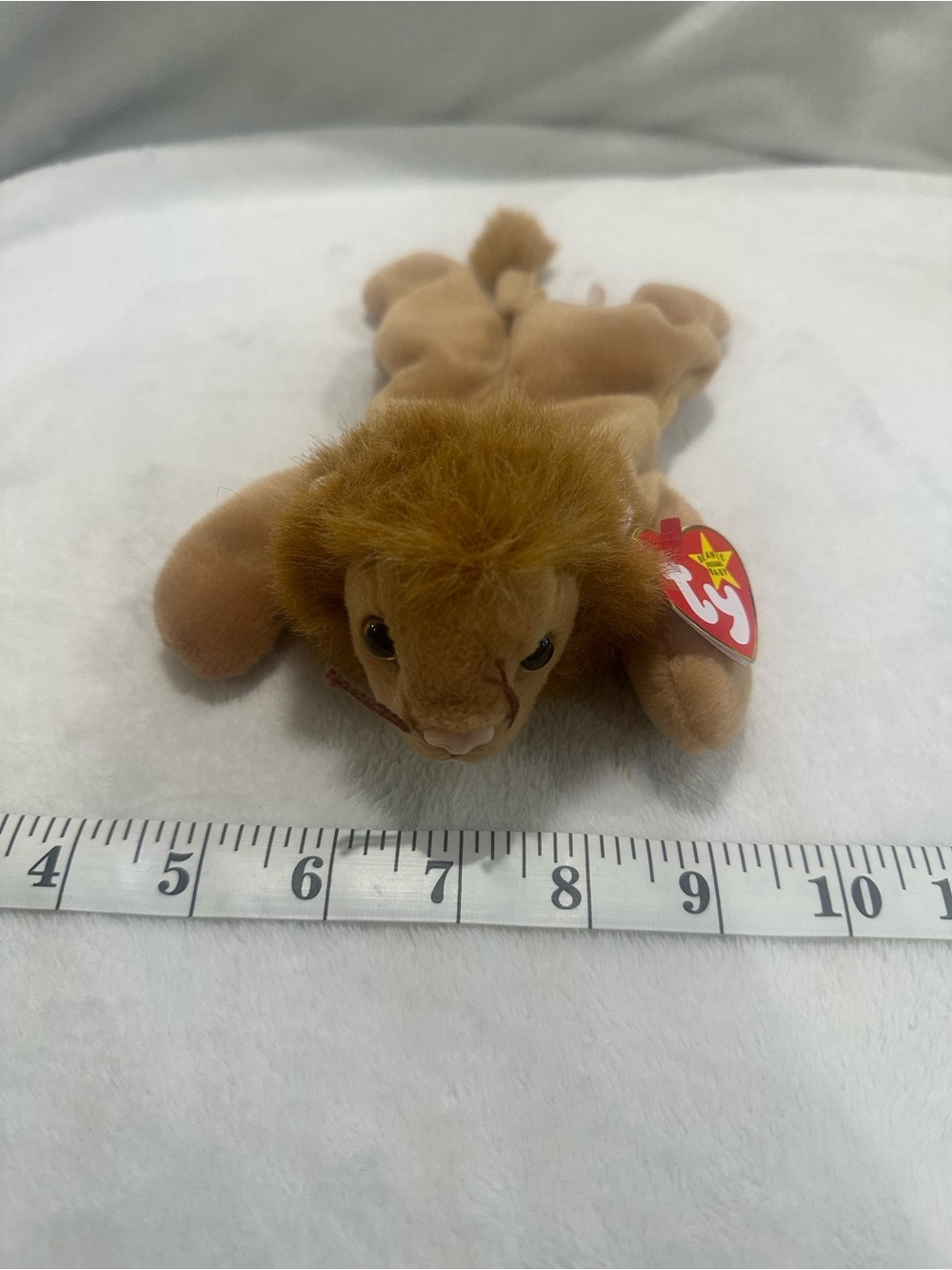 Ty Roary Plush Lion with Golden Brown Mane